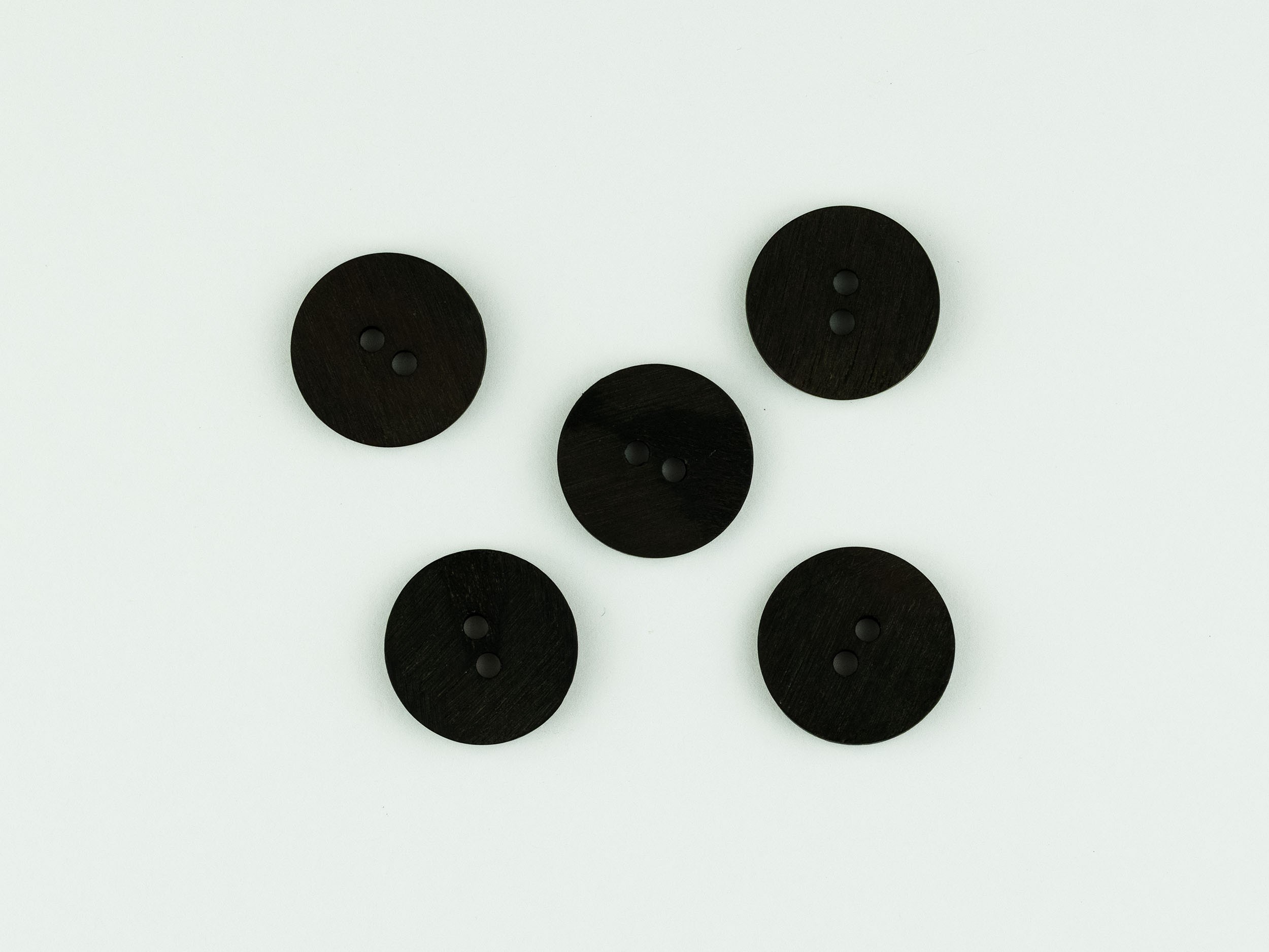 23mm black buffalo horn buttons